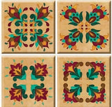Renaissance Peel and Stick Tiles, 4-Piece Set