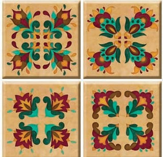 Renaissance Peel and Stick Tiles, 4-Piece Set