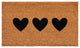 Calloway Mills Trio Hearts Doormat, 12x24
