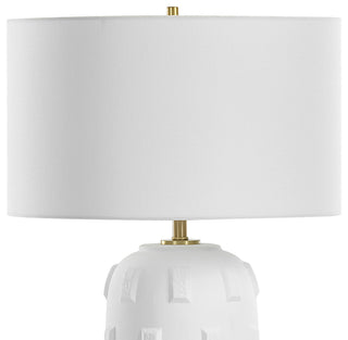 Uttermost Emerie Textured White Table Lamp
