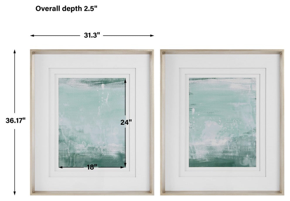 Uttermost Coastal Framed Prints, 2-Piece Set