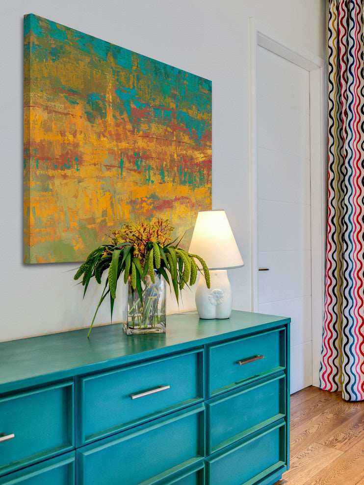 "Beyond Borders l" Painting Print on Canvas by Julie Joy