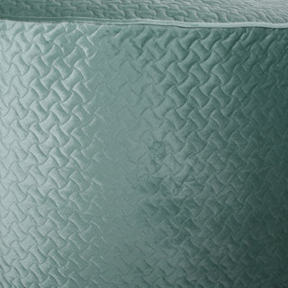 Denise Glam 4 Foot Velvet Quilt Patterned Beanbag, Teal