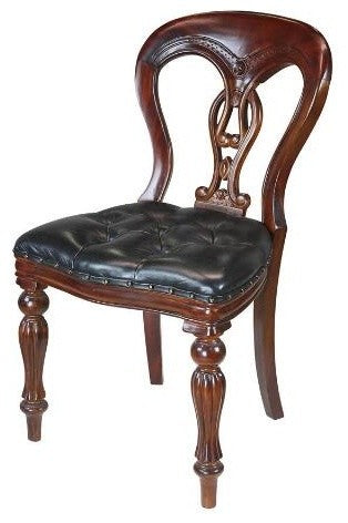 Simsbury Manor Leather Side Chair