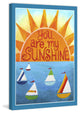 Marmont Hill, "Sunshine Sailboats" by Nicola Joyner on Wrapped Canvas, 20x30