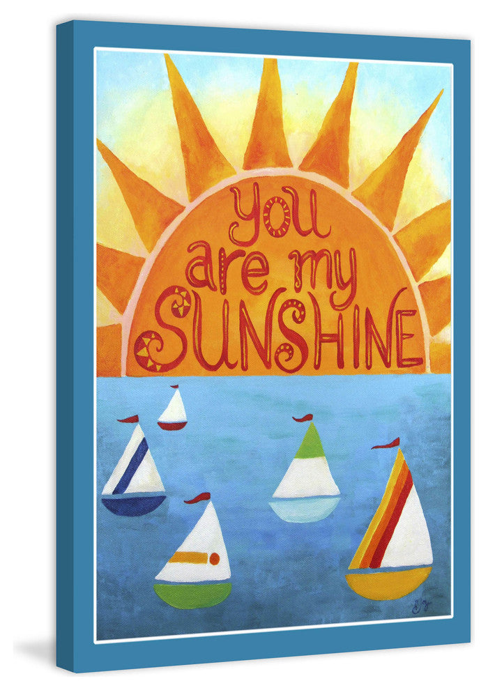 Marmont Hill, "Sunshine Sailboats" by Nicola Joyner on Wrapped Canvas, 20x30