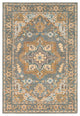 Surya Tabriz TBZ-1002 8'x10' Rug, Medium Gray/Tan/Light Gray/Cream/Teal