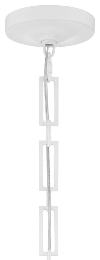 Alston 2 Light Chandelier, Matte White + Antique Gold