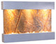 Reflection Creek Water Feature by Adagio, Brown Marble, Silver Metallic