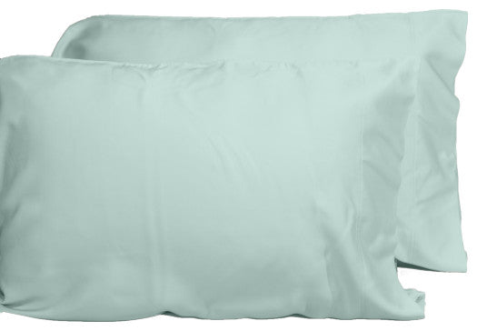 Premium 100% Organic Bamboo Fiber 2-Piece Pillowcase Set, Seaglass, King Pillowcases