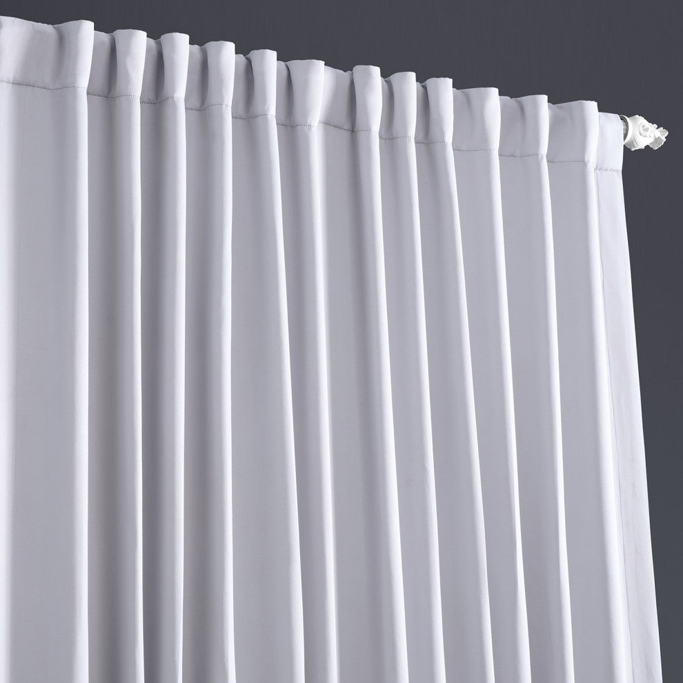 Fog Gray Extrawide Room Darkening Curtain, 100"x108"