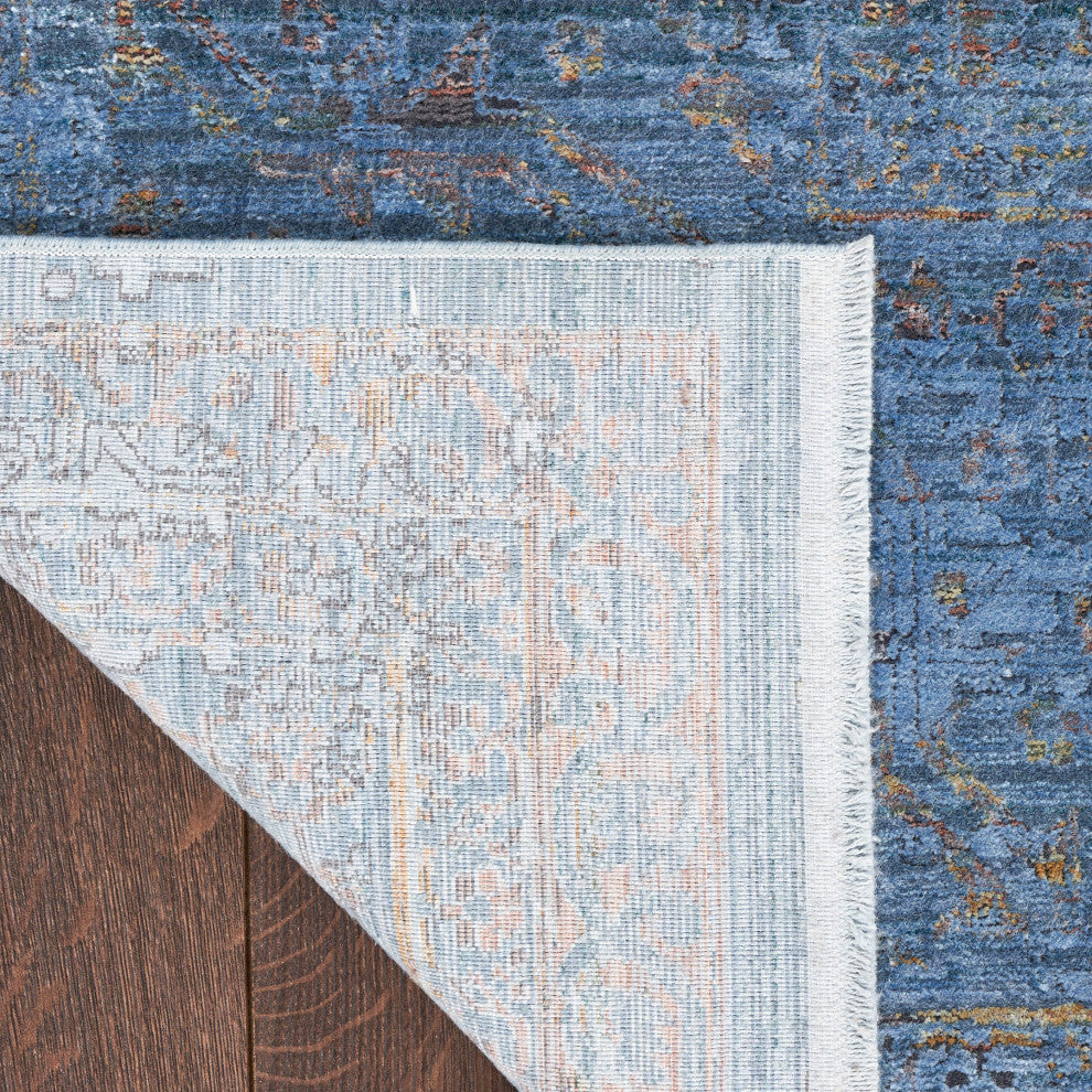 Nourison Luxurious 5'3" x 7'3" Blue Vintage Indoor Rug