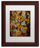 'Autumn Oaks in Dance Mode' Matted Framed Canvas Art by Lois Bryan