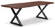 Brooks Dining Table, Americano, Black, 40"x116",X-Base