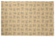 Criss Cross Bunnies Easter Chenille Rug, Corn Yellow, 2'x3'