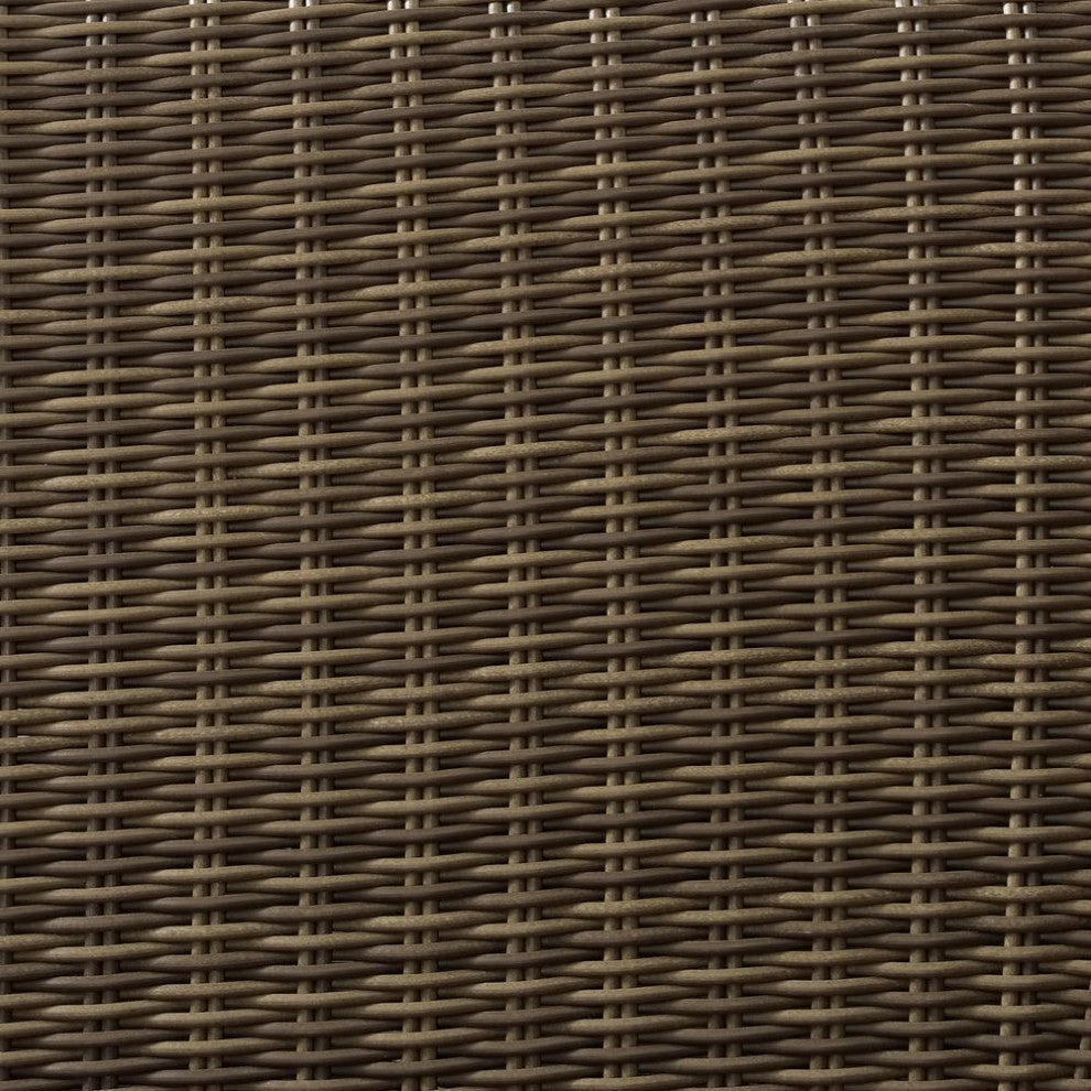 Bradenton 3Pc Outdoor Wicker Conversation Set Sand/Weathered Brown