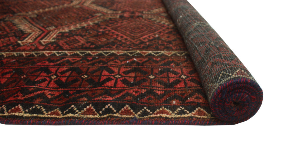 Semi Antique Debbie Rust/Charcoal Rug, 3'11x6'10