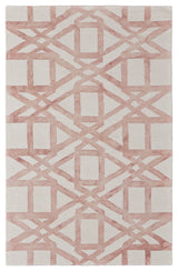 Weave & Wander Marengo Rug, Blush, 3'6"x5'6"