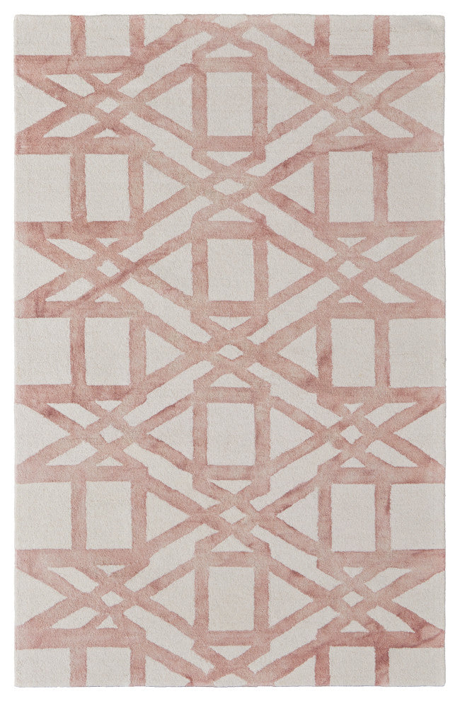 Weave & Wander Marengo Rug, Blush, 3'6"x5'6"
