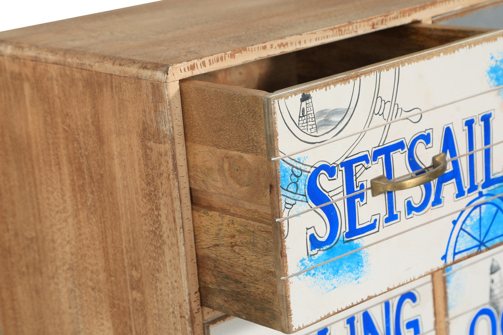 Seaside Mango Wood Chest With 4 Drawers
