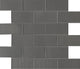 MSI SMOT-GLSST-MEGR8MM 12" x 12" Brick Mosaic Walls Tile - Glossy - Metallic
