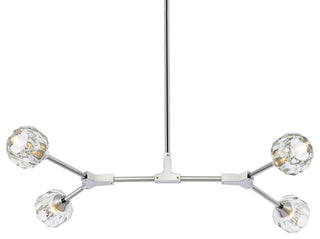 4 Light Pendant, Chrome