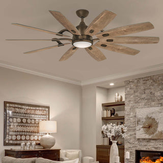 Minka Aire Barn 65" LED Ceiling Fan, Heirloom Bronze