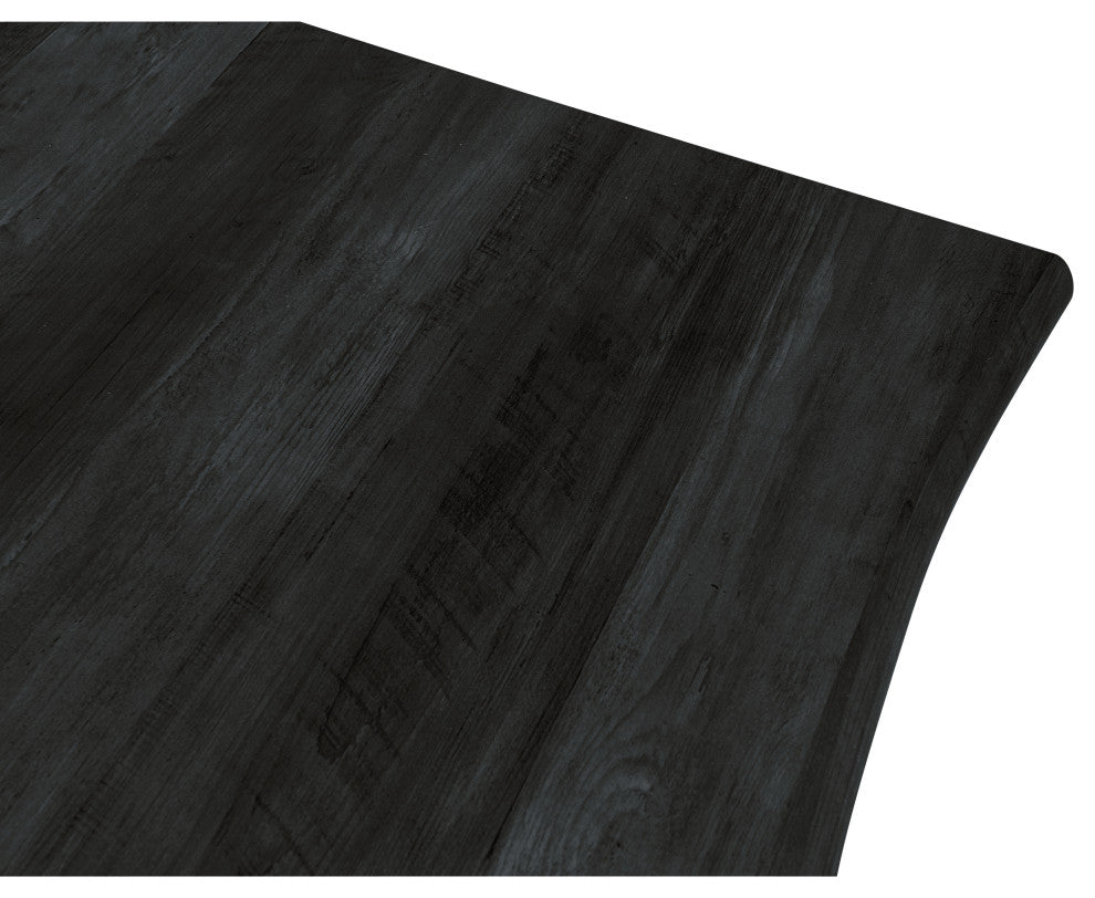 LeisureMod Lawrence 7-Piece Dining Set With Folding Chairs and Table, Jade Green