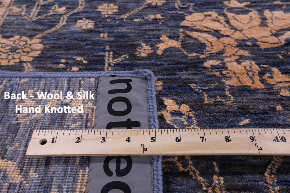 Wool & Silk Hand Knotted Persian Rug 8' 1" X 10' 1" - Q15801