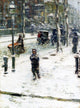 Frederick Childe Hassam Snow Storm Fifth Ave New York Wall Decal