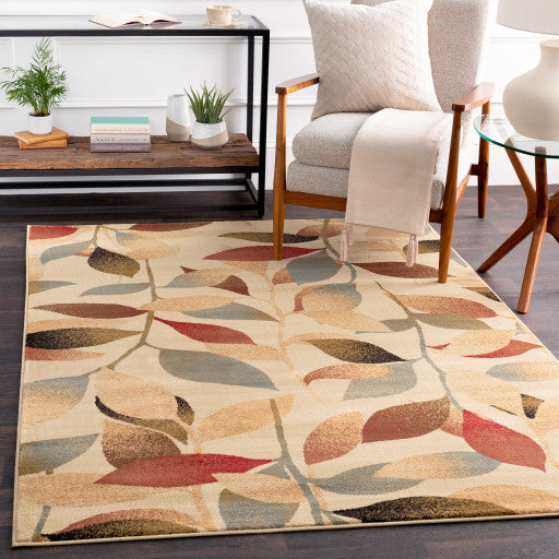 Surya Riley RLY-5010 2'11"x7'3" Rug, Red/Brown/Camel/Pear/Charcoal/Black/Tan