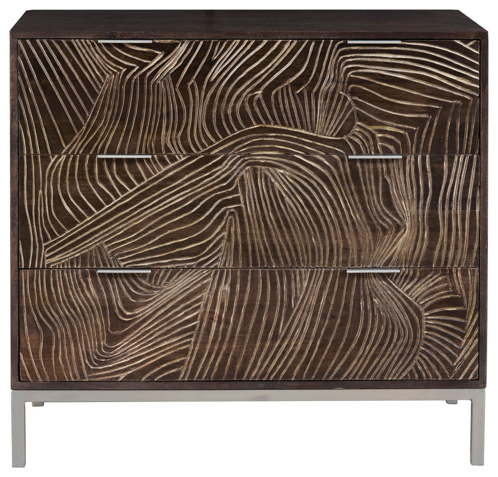 Rustic 3-Drawer Accent Chest