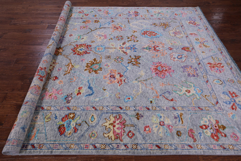 Turkish Oushak Handmade Wool Rug 8' 1" X 10' 0" - Q14850