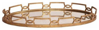 Howard Elliott Bright Gold Metal Tray