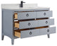 Legion Furniture WS2518 Series Bathroom Sink Vanity, Cadet, 48", Artificial Stone Top, Single Sink
