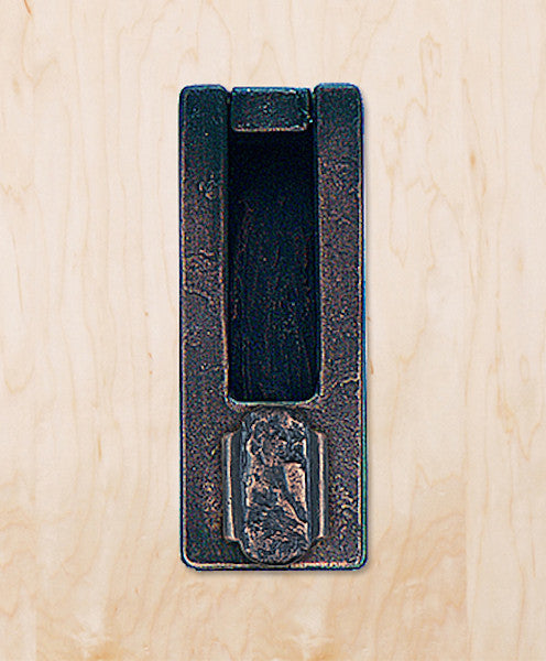 Sea Crest Door Knocker, Polished Pewter