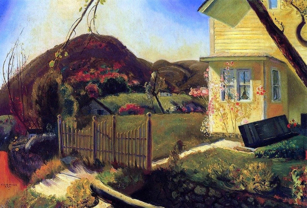 George Wesley Bellows A Picket Fence, 18"x27" Wall Decal