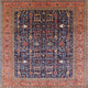 Ahgly Company Indoor Square Mid-Century Modern Area Rugs, 8' Square