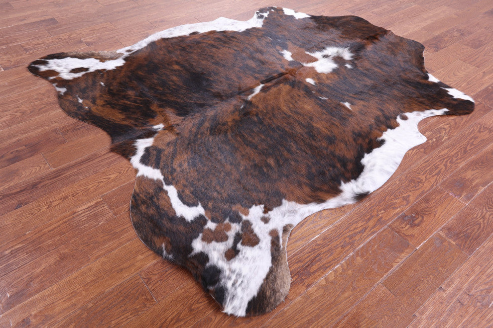 Brindle Natural Cowhide Rug 6' 10" X 6' 4" C2287