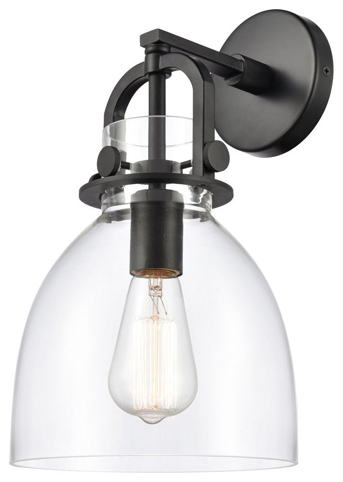 Innovations Newton Bell Sconce Matte Black
