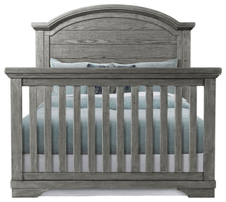 Foundry 56"W Wood Convertible Crib, Pewter