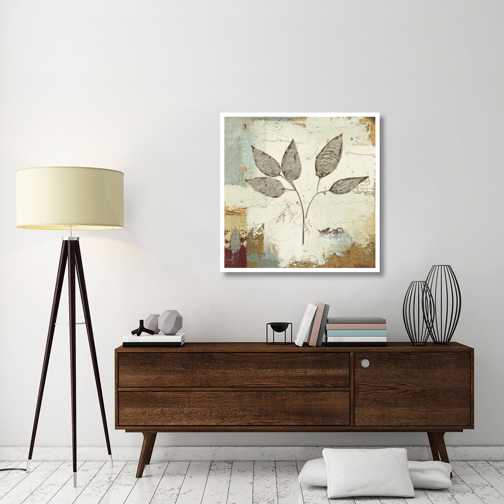 "Silver Leaves III" Digital Paper Print by James Wiens, 38"x38"