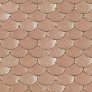 Brass Belly Peel and Stick Wallpaper, Blush, 56 Sqft