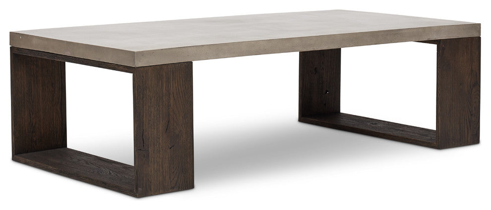 Mixx Heritage Coffee Table, Heritage Brown Frame, Dark Gray Top