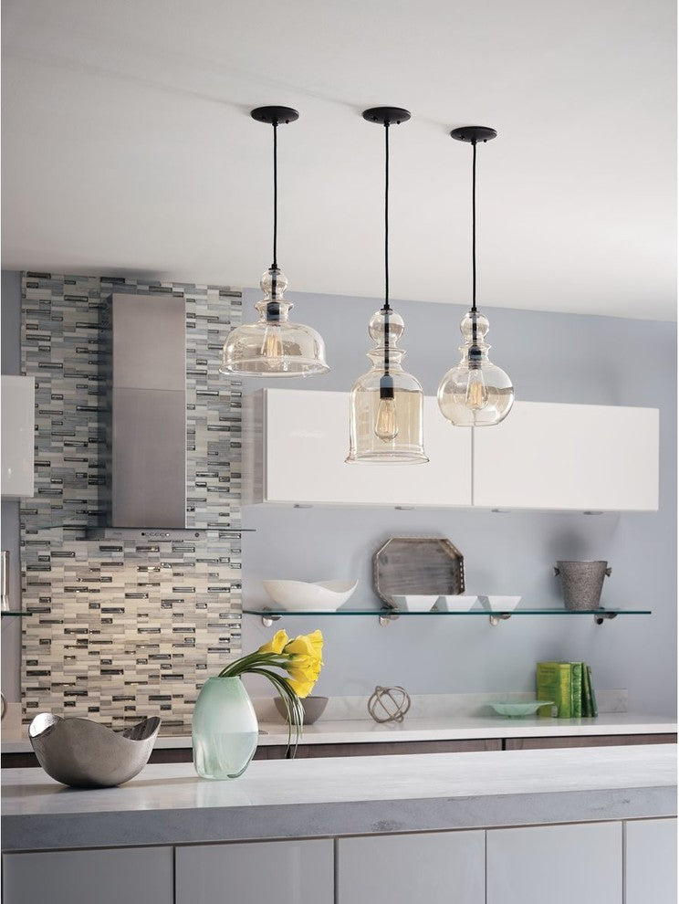 Progress Lighting P5333-09 Staunton 1-Light Pendant, Antique Bronze