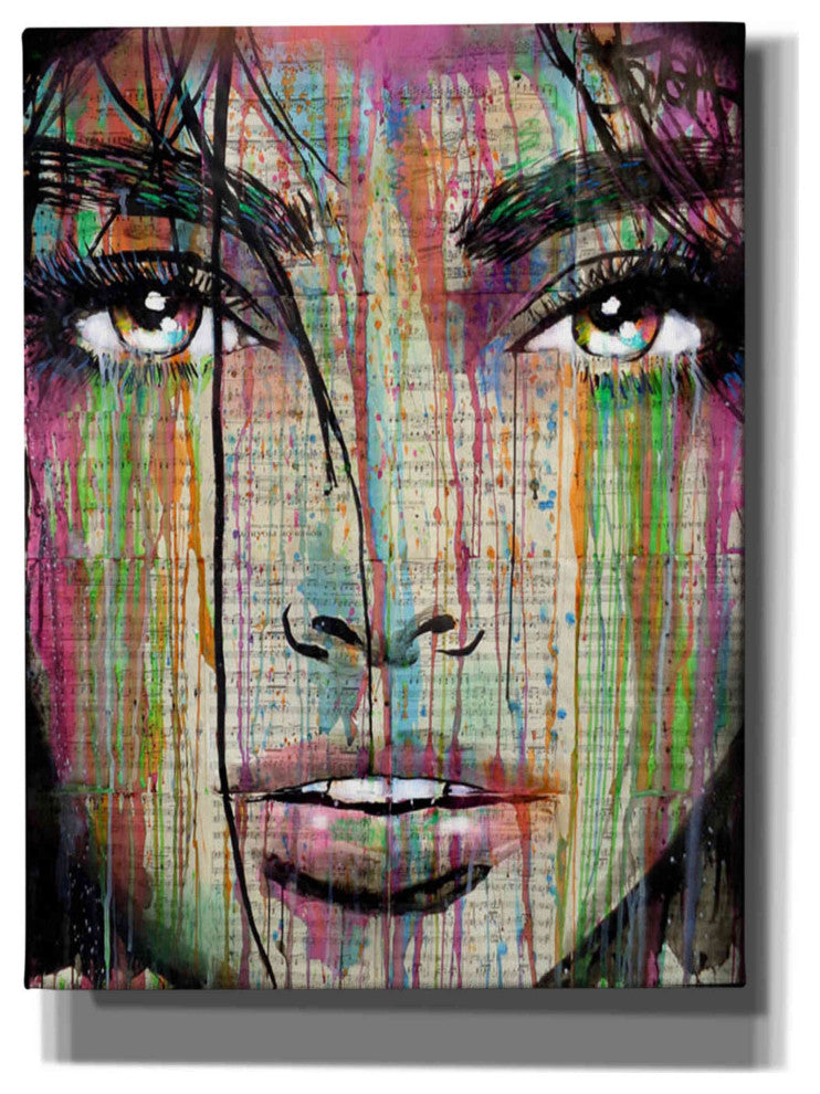 Epic Graffiti "Dark Kisses" by Loui Jover, Giclee Canvas Wall Art, 12"x16"