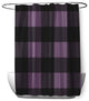 70"Wx73"L Buffalo Plaid Shower Curtain, Larkspur