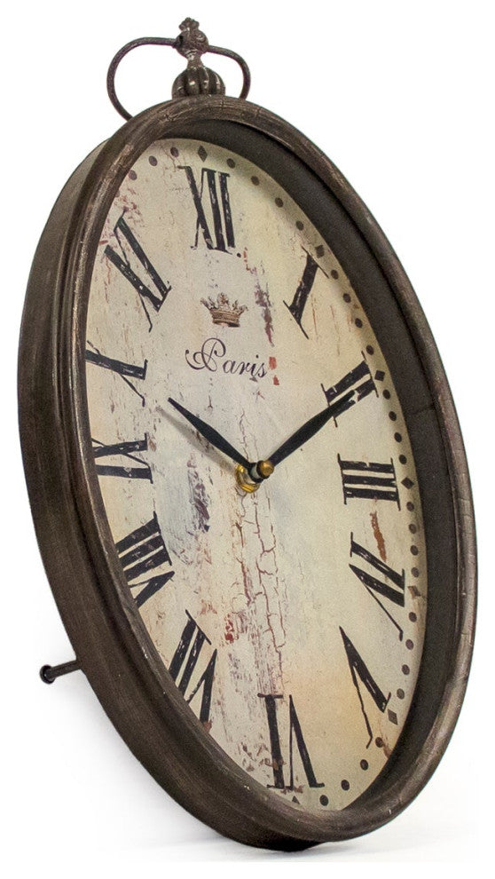 Paris Oval Wall Clock