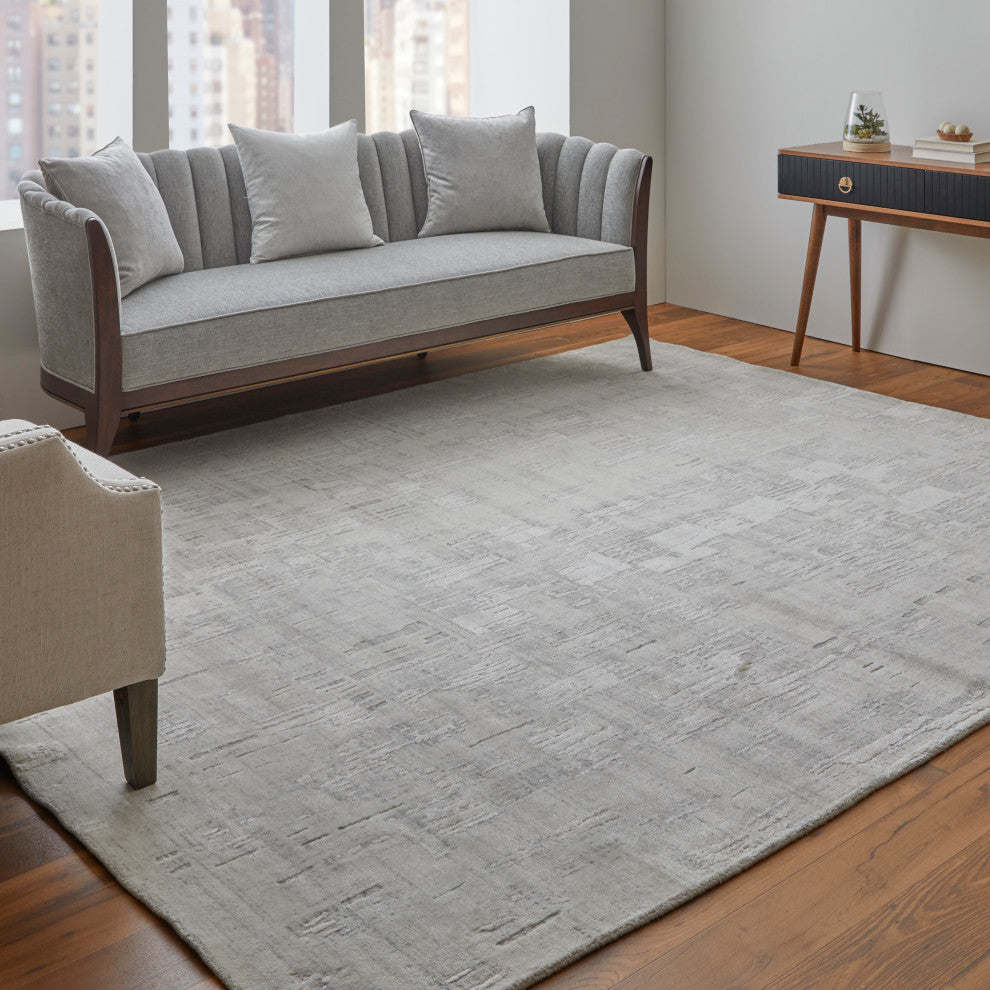 Kinton Modern Abstract, Ivory, 10'x14' Area Rug
