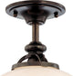 Hudson Valley Canton One Light Semi Flush Mount 9809F-OB